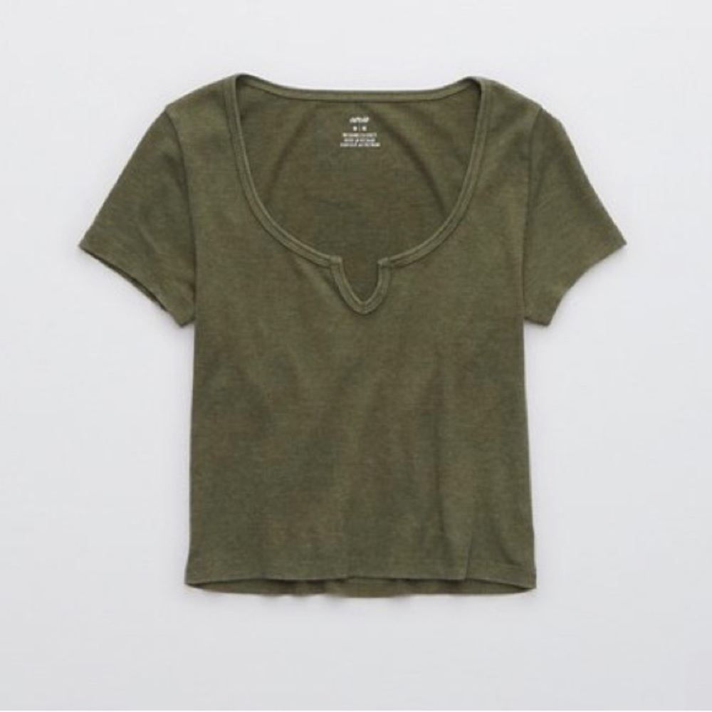 cute green shirt from aerie